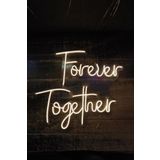 SANEC Forever Together - Led Dekoratif Duvar Aydınlatması Neon Duvar Yazısı Sihirli Led Mesajlar