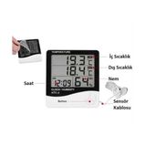 Sanec Htc-2 Dijital Termometre Sıcaklık ve Nem Ölçer Problu