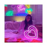 SANEC Kalp Neon Şekiller İşaret Neon Led Dekoratif Duvar Aydınlatması Neon Duvar Yazısı