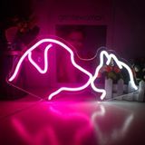 SANEC Kedi ve Köpek Neon Led Tabela Dekoratif Aydınlatma