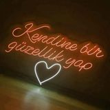SANEC Kendine Bir Güzellik Yap Kuaför Güzellik Merkezi Neon Led Tabela