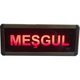 Sanec Kumandalı Ledli Meşgul Tabelası (Kasa Ölçüsü: 12X30 Cm) - Siyah - Plastik - Çok Renkli
