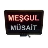 Sanec Kumandalı Şerit Ledli Meşgul / Müsait Tabelası (Kasa : 20x26 Cm)