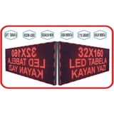 SANEC Led Tabela 32x160cm Çift Taraflı Kırmızı Kayan Yazı-Wifi
