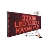 SANEC Led Tabela 32x96cm Çift Taraflı Kırmızı Kayan Yazı-Wifi
