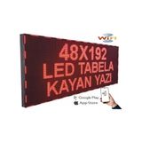 SANEC Led Tabela 48x192cm Çift Taraflı Kırmızı Kayan Yazı-Wifi