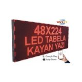SANEC Led Tabela 48x224cm Çift Taraflı Kırmızı Kayan Yazı-Wifi
