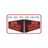 SANEC Led Tabela 48x96cm Çift Taraflı Kırmızı Kayan Yazı-Wifi
