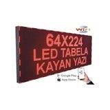 SANEC Led Tabela 64x224cm Çift Taraflı Kırmızı Kayan Yazı-Wifi