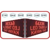 SANEC Led Tabela 64x96cm Çift Taraflı Kırmızı Kayan Yazı-Wifi
