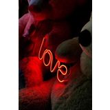 SANEC Love - Led Dekoratif Duvar Aydınlatması Neon Duvar Yazısı Sihirli Led Mesajlar
