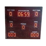 SANEC Profesyonel Basketbol Skorbord Sistemi (Kasa ölçüsü 122x108 cm)
