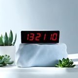 SANEC Saniyeli Dijital Led Duvar ve Masa Saati - Kırmızı (Kasa Ölçüsü: 12x35 cm)
