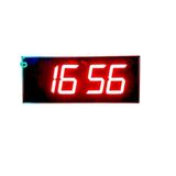 SANEC WiFi Senkronize Dijital LED Duvar ve Masa Saat Derece – Otomatik İnternet Saat Ayarlı, Kırmızı LED, 16x40 cm