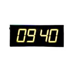 SANEC WiFi Senkronize Dijital LED Duvar ve Masa Saat Derece – Otomatik İnternet Saat Ayarlı, Sarı LED, 16x40 cm