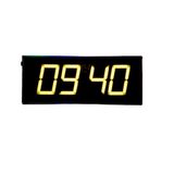 SANEC WiFi Senkronize Dijital LED Duvar ve Masa Saati – Otomatik İnternet Saat Ayarlı, Sarı LED, 16x40 cm