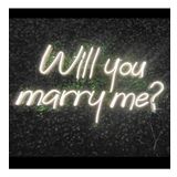 SANEC Will You Marry Me? - Led Dekoratif Duvar Aydınlatması Neon Duvar Yazısı Sihirli Led Mesajlar