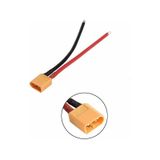 Sanec Xt60 Erkek Lipo Pil Şarj Kablosu 15 Cm 2,5mm Siaf Silikon Kablolu