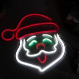 SANEC Yılbaşı Süsü Noel Baba Neon Tabela Neon Yazı Dekoratif Aydınlatma