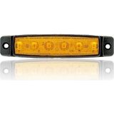 Sanel 12V Üniversal Parmak LED Basamak Sarı Renkli Enerji Tasarruflu 6 LED ile Modern Tasarım