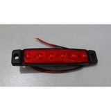 Sanel 24V 6led Kırmızı Ince Dizayn Basamak Aydınlatma Side Marker Yüzey Montaj