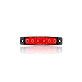 Sanel 6 LED 12 V Parmak Lamba Kırmızı 10 Adet