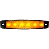 Sanel 6 LED 12 V Parmak Lamba Sarı 20 Adet