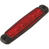 Sanel 6 LED 24 V Parmak Lamba Kırmızı 10 Adet