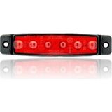 Sanel LED Etek Lambası Parmak Tip Kırmızı - 12V - 001-Renkli