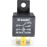 Sanel Mini Röle 12V 30-20A 5 Uçlu Universal Araçlar İçin Yüksek Performanslı Kontrol 30-87-87A-86-85