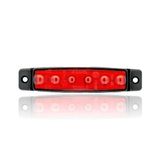 Sanel SBB12R6 Kırmızı 12V Üniversal Parmak 6 Led Basamak