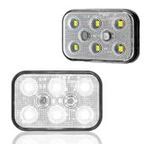 Sanel SBD12W6 Dış Makan Uyumlu Beyaz 12V Üniversal Kare 6 Led Aydınlatma