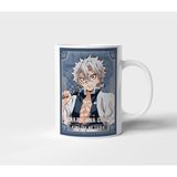 Sanemi Shinazugawa Demon Slayer Anime Tasarım Kupa - Hediyelik Kupa - Baskılı Kupa - 001 - Beyaz - 300 ml