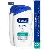 Sanex Expert Yoğun Nemlendirici 2x 400ML Duş Jeli