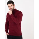 San&fa Boğazlı Slimfit Erkek Triko Kazak - Bordo