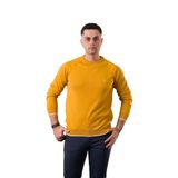 San&fa Regular Fit Bisiklet Yaka Pamuklu Erkek Triko Kazak - XXL - Hardal
