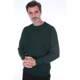 SAN&FA SIFIR YAKA ERKEK TRİKO KAZAK KOYU YEŞİL M