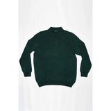 SAN&FA TRİKO BATTAL YAKALI ERKEK KAZAK YEŞİL 4XL