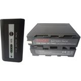 SANGER 7500Mah Göstergeli Np-F960 Mc2500 Bataryası