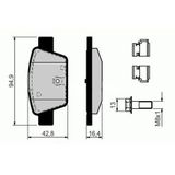 Sangsin Sp1893 Arka Balata Stilo 02 Linea 6.07 Bravo 9.07 Alfa Mito 08 Multipla 99 10 77364590