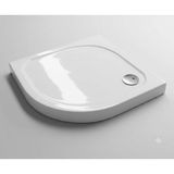 Sanica - 90X90 cm Oval Monoflat Duş Teknesi Beyaz Outlet - 521100900901-
