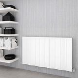 Sanica Asimetrik Dizayn Radyatör Beyaz Yatay (Double) 600*821 mm - 600 x 821 mm