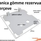 Sanica Gömme Rezervuar Çerçevesi Kulaklı Gömme Rezervuar Çerçevesi