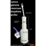 Sanica Gömme Rezervuar Yandan Çubuklu Orta Göbek Klozet Sanıca İç Beyaz