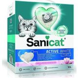 Sanicat Active White Lotus Çiçeği Kokulu 10 lt Doğal Kedi Kumu