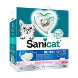 Sanicat Active White Lotus Flower Topaklaşan Bentonit 10 lt Kedi Kumu