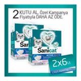 Sanicat Active White Süper Topaklanan Lotus Çiçeği Kokulu 2X6 lt Kedi Kumu