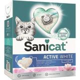 Sanicat Active White Süper Topaklanan Lotus Çiçeği Kokulu 6 lt Kedi Kumu
