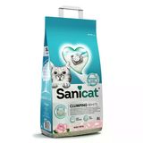 Sanicat Clumping White Gül Kokulu Kedi Kumu 8l