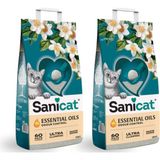Sanicat Essential Oils Yasemin Kokulu Kedi Kumu 10 kg x 2 Adet